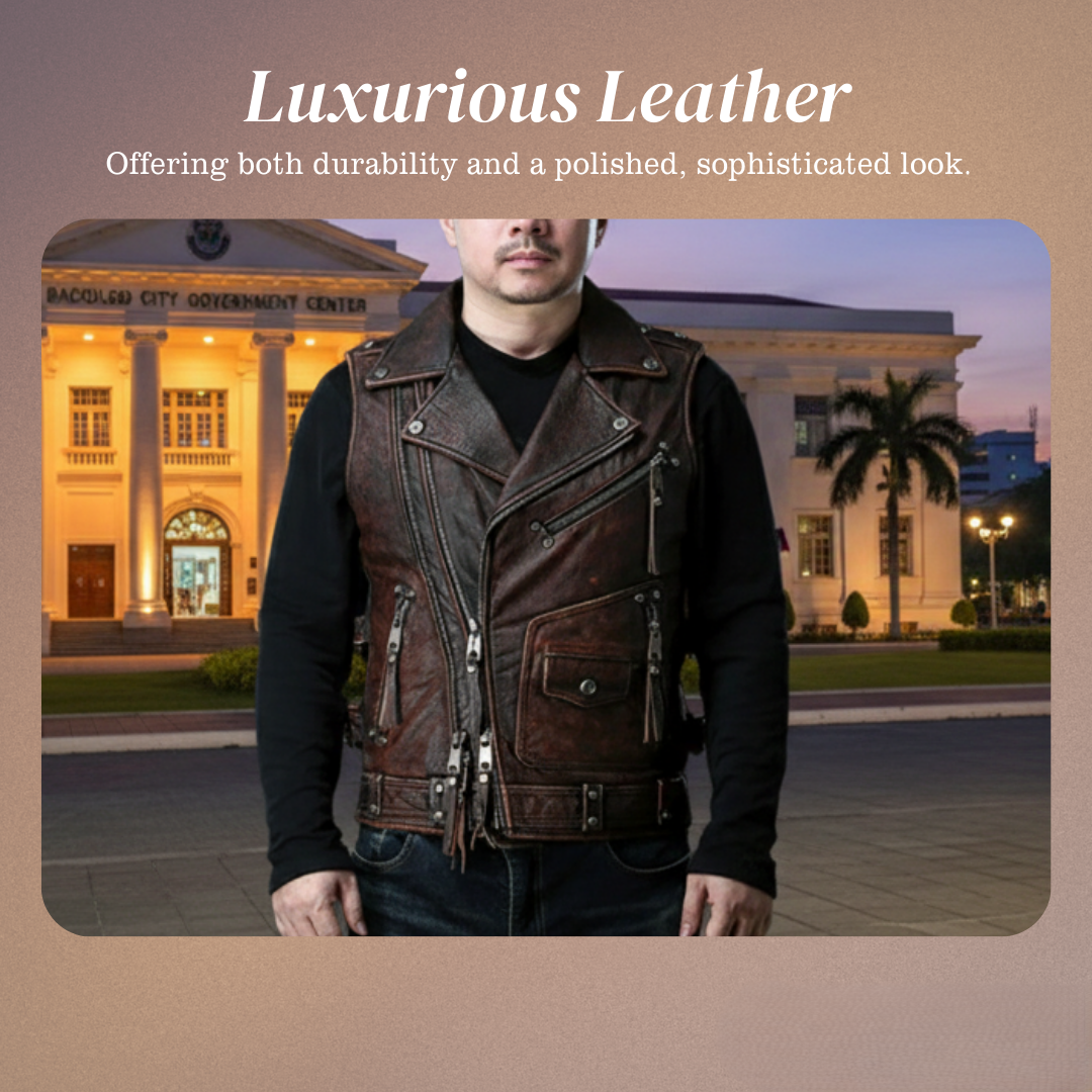 Viggo | Vintage Distressed Leather Vest