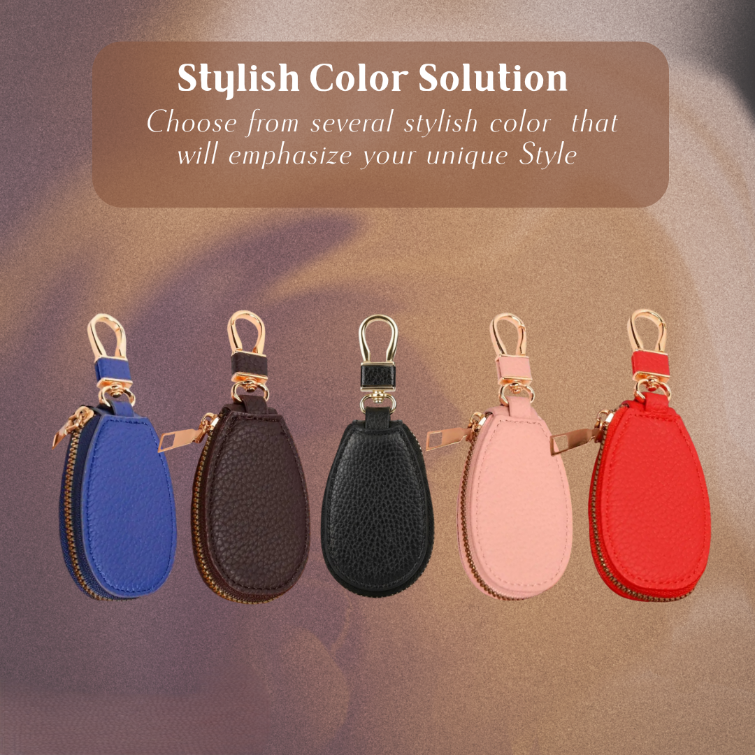 Rufus | Pebble Grain Leather Key Case Holder