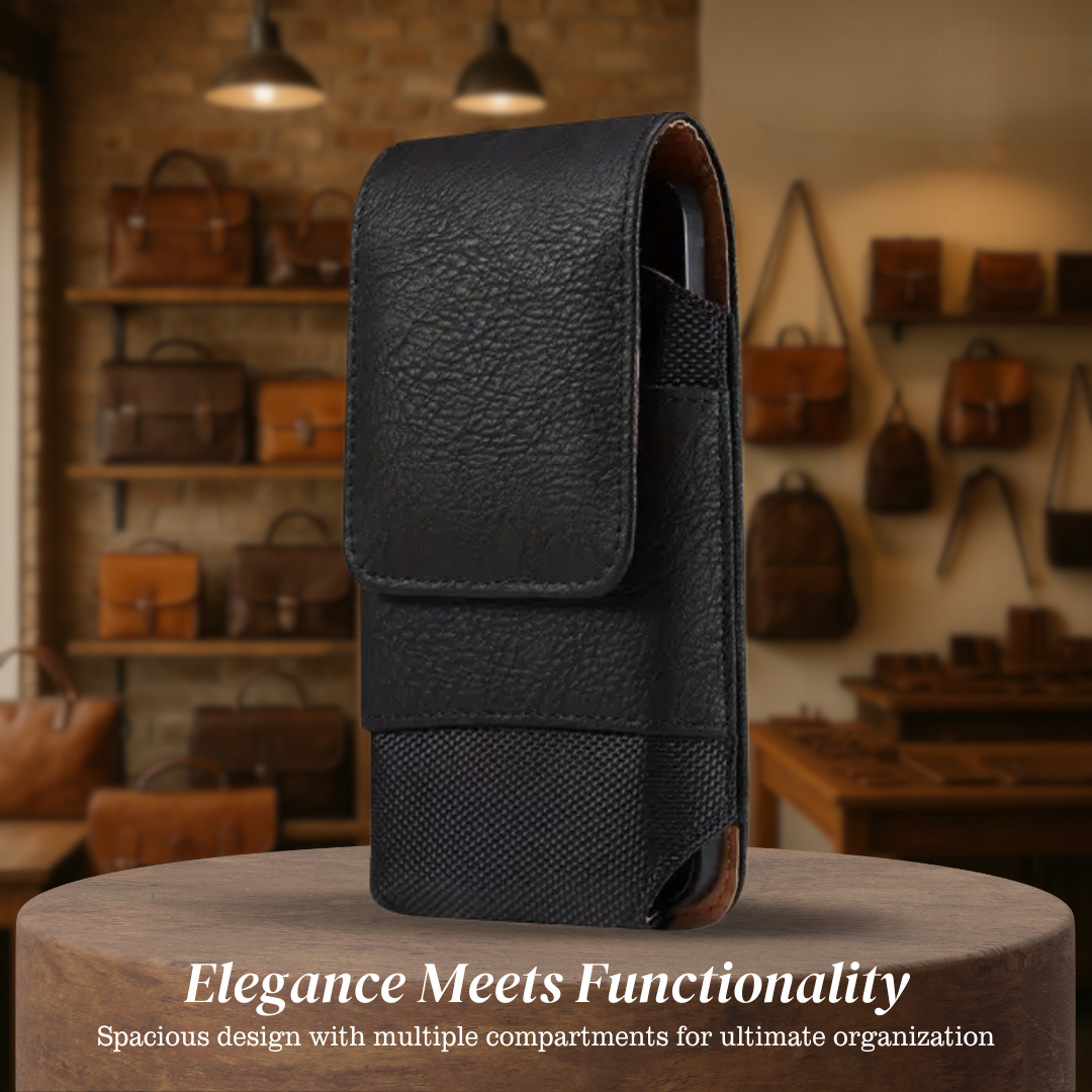 Dimitri | Magnetic Phone Belt Leather Pouch Case