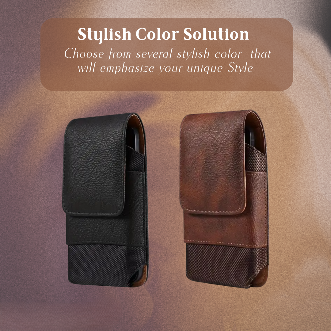 Dimitri | Magnetic Phone Belt Leather Pouch Case