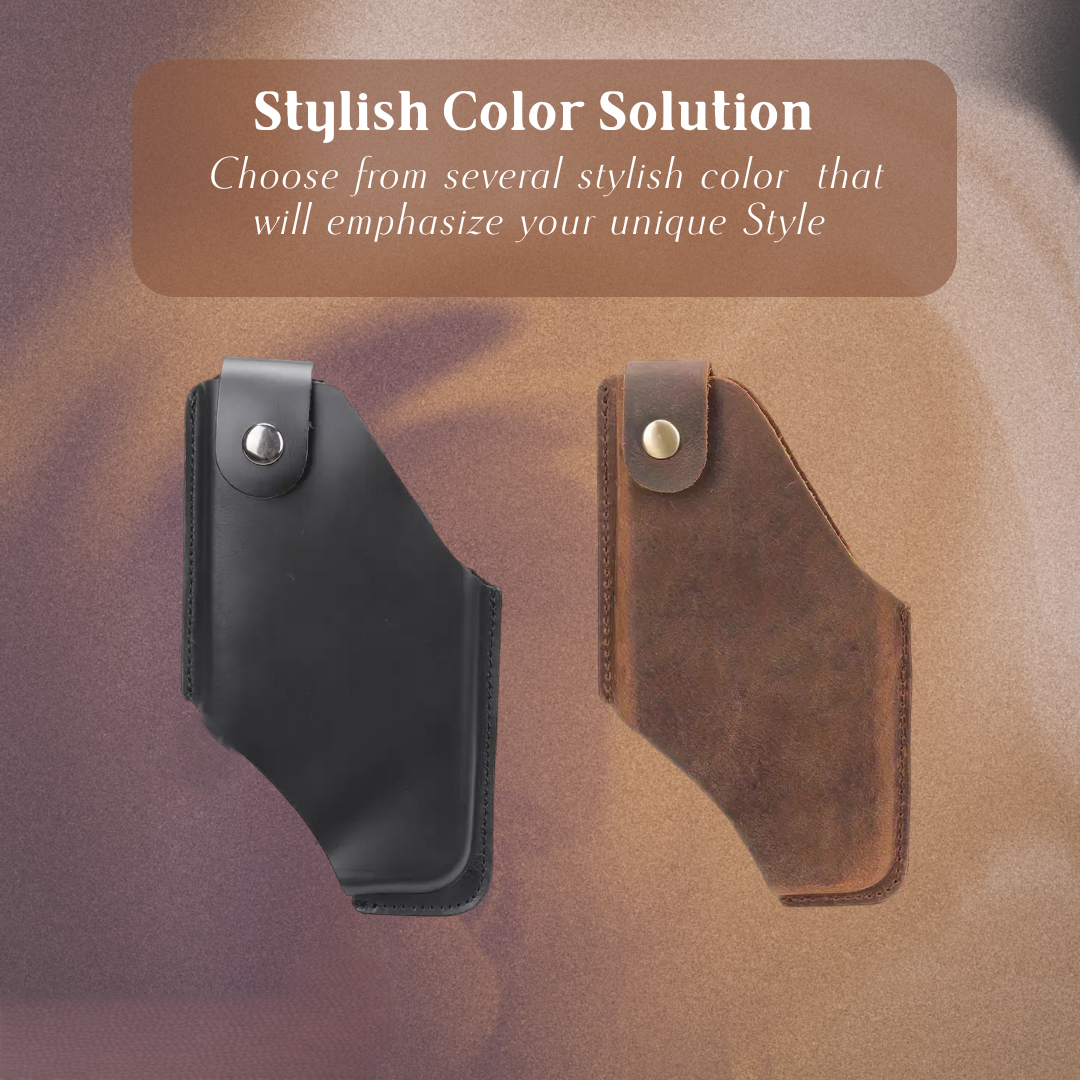 Oswin | Vertical Leather Phone Holster