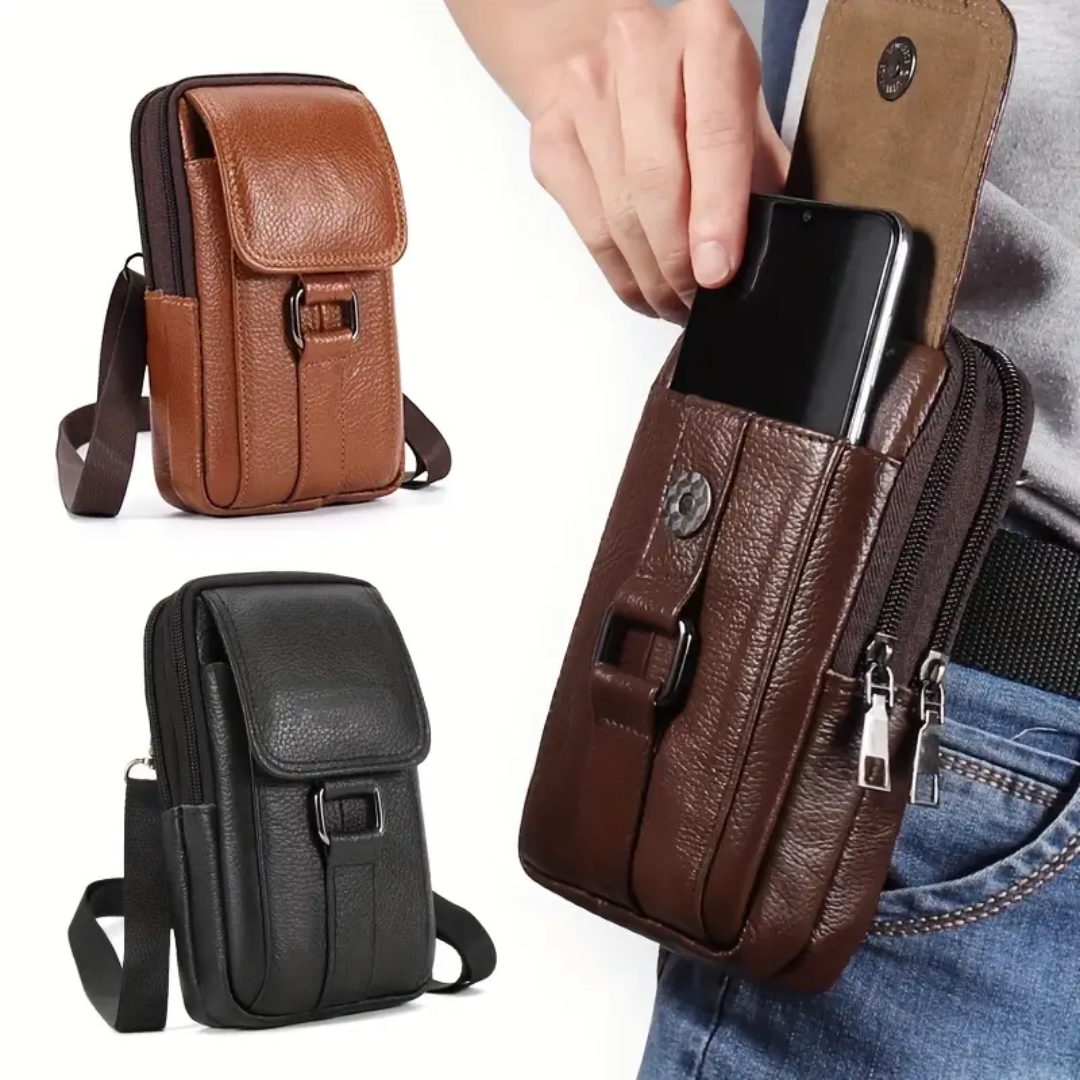 Frank | Belt Phone Pouch Zippered Wallet Case