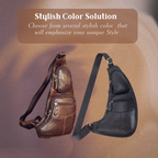 Beckett | Vintage Leather Chest Sling Bag