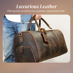 Arden | Classic Leather Duffel Tote