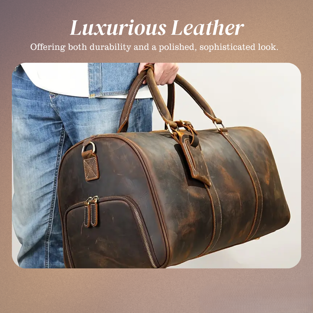 Arden | Classic Leather Duffel Tote