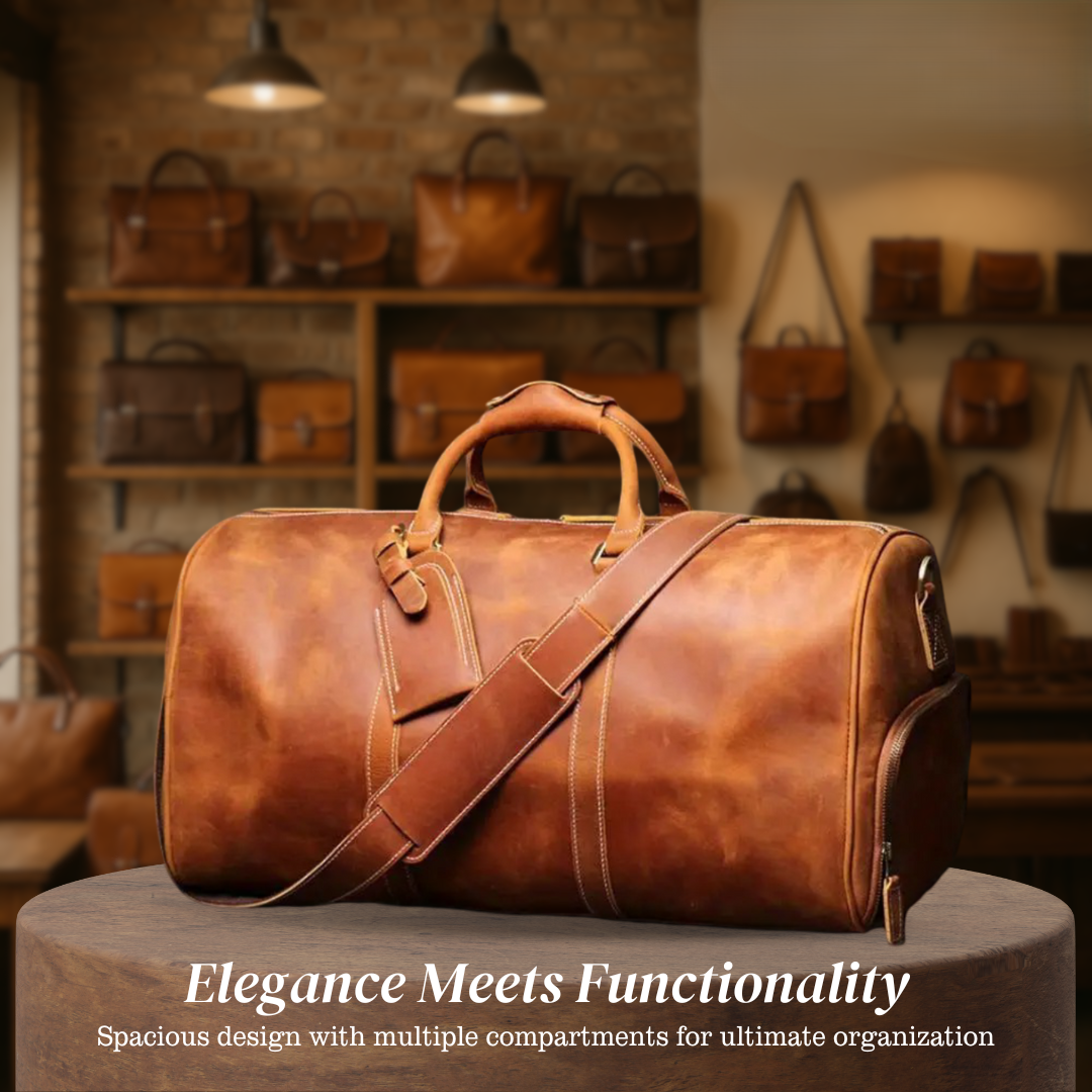 Montgomery | Genuine Top-Layer Cowhide Duffel Crossbody Bag