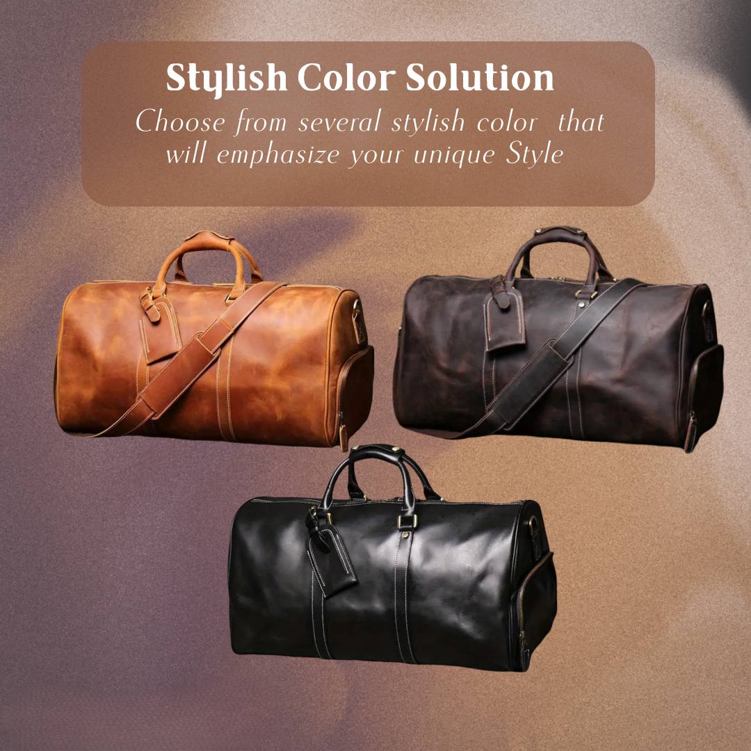 Montgomery | Genuine Top-Layer Cowhide Duffel Crossbody Bag