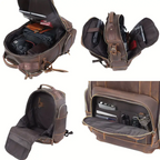 Sterling | Vintage Leather Multi‑Layer Backpack