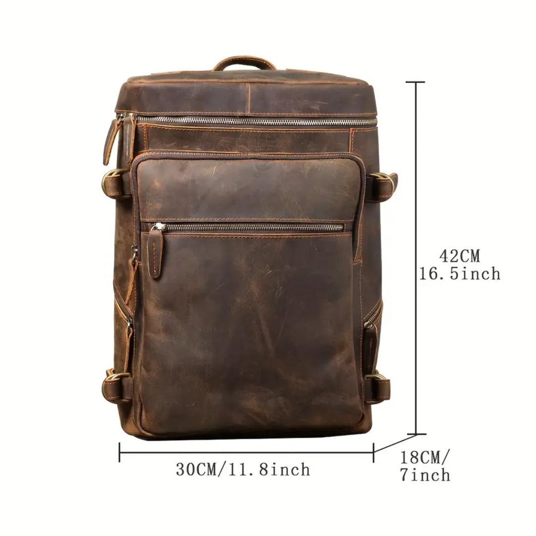 Hawthorne | Vintage Leather Laptop Satchel & Travel Backpack