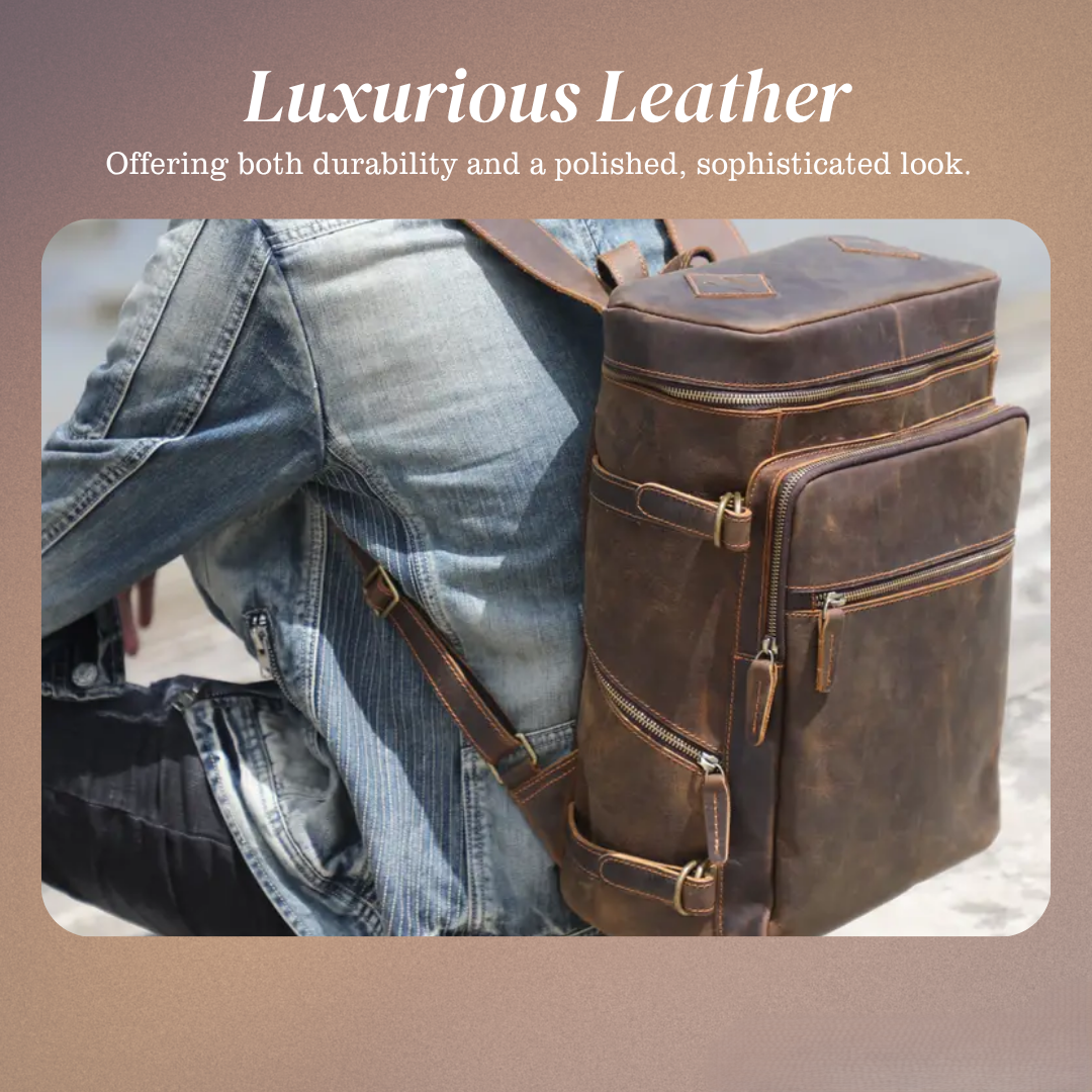 Hawthorne | Vintage Leather Laptop Satchel & Travel Backpack