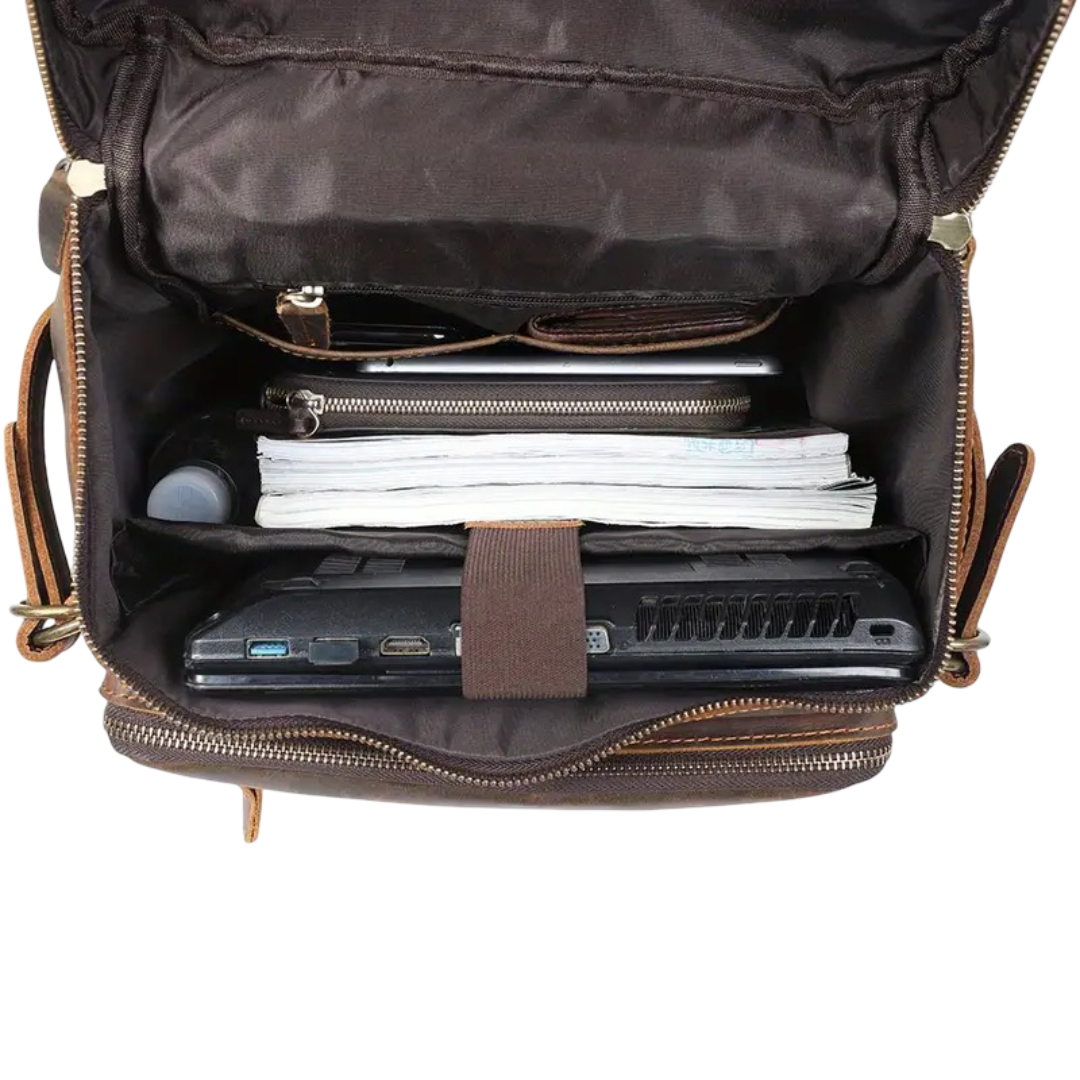 Hawthorne | Vintage Leather Laptop Satchel & Travel Backpack