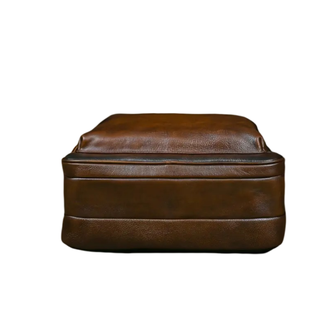 Bennett | Full-Grain Leather “Professor” Laptop Backpack