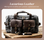 Harlan | Vintage Canvas Weekend Duffle Bag