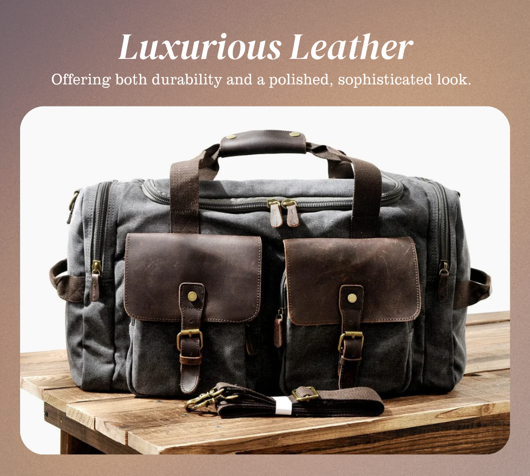 Harlan | Vintage Canvas Weekend Duffle Bag