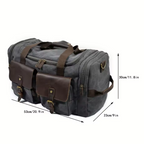 Harlan | Vintage Canvas Weekend Duffle Bag