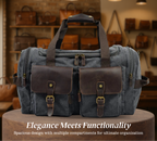 Harlan | Vintage Canvas Weekend Duffle Bag