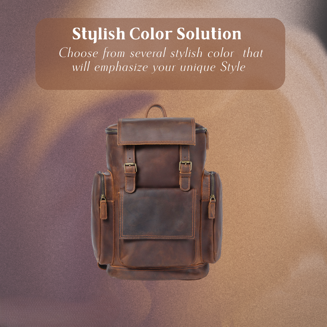 Ellison | Leather Laptop Backpack for Everyday Commute