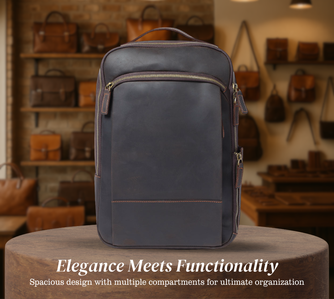 Archer | Leather Laptop Rucksack
