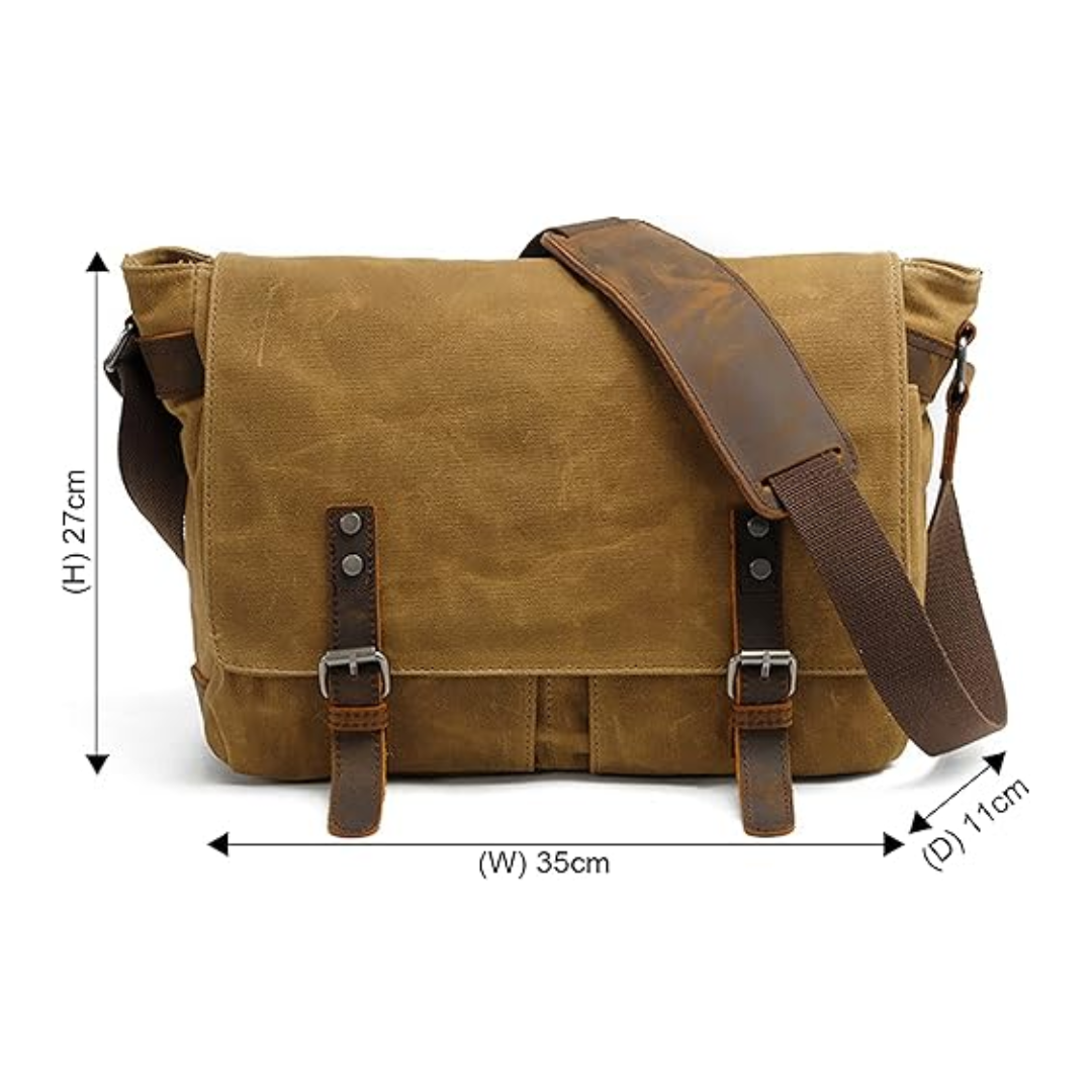 Drake | Waxed Accent Leather | Shoulder Bag