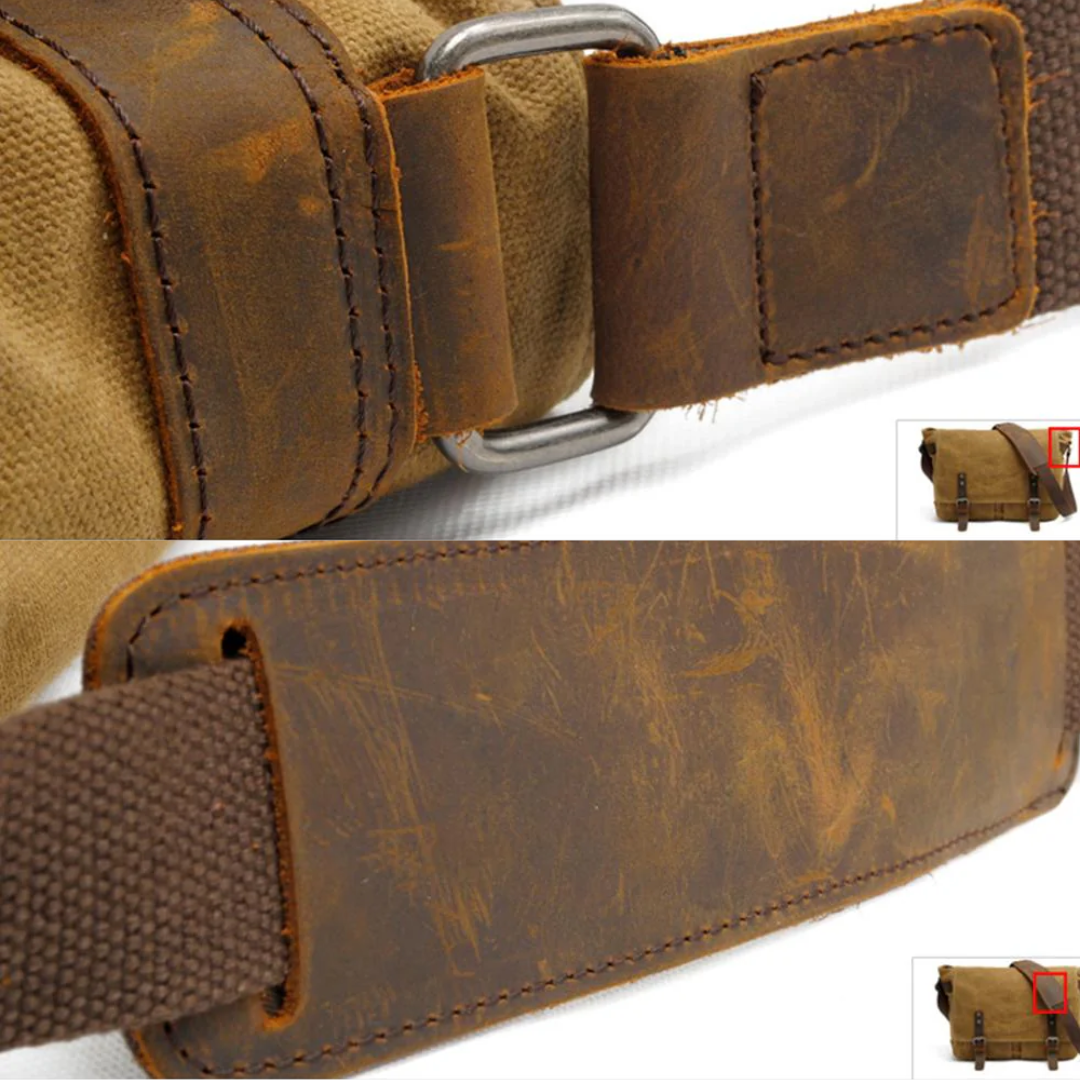Drake | Waxed Accent Leather | Shoulder Bag