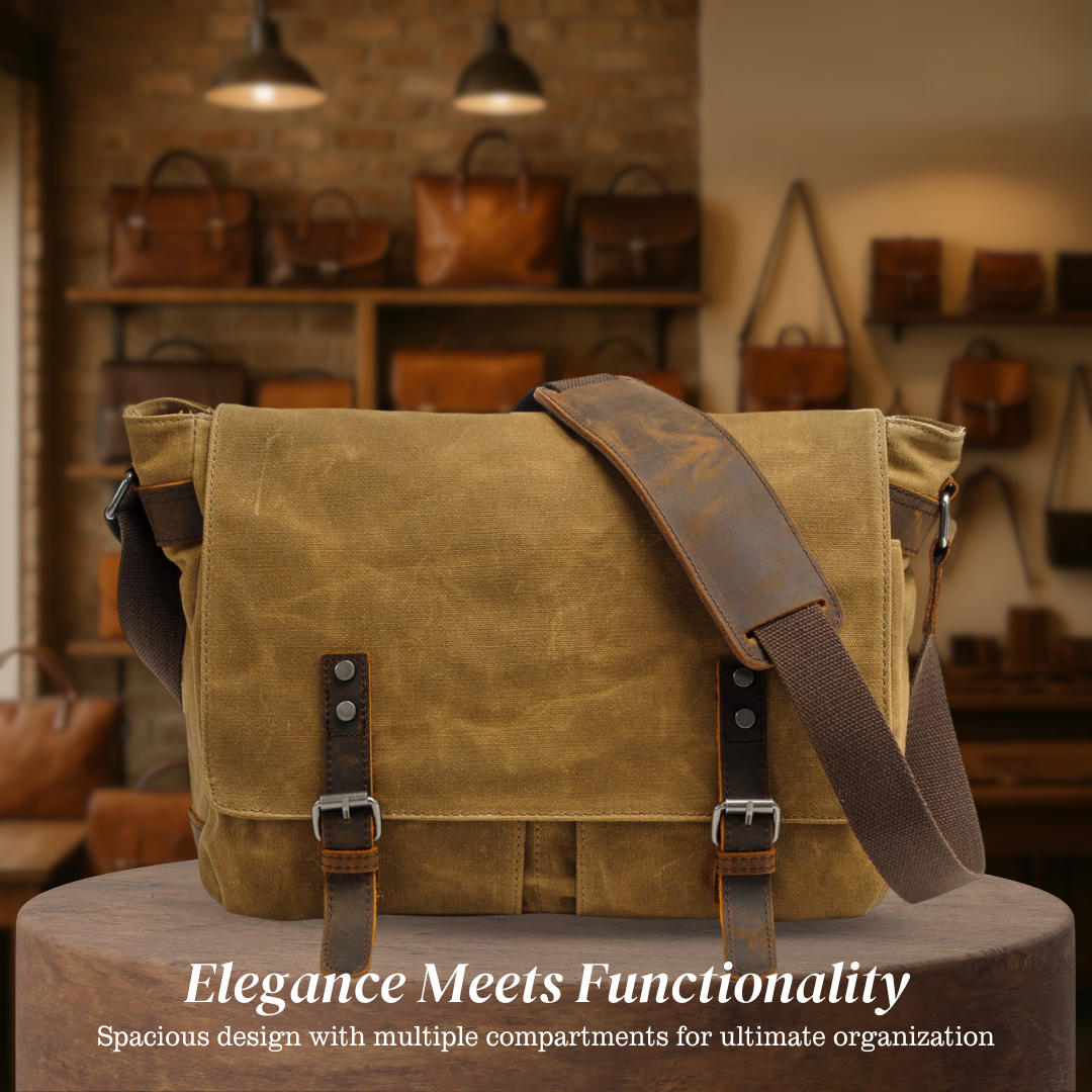 Drake | Waxed Accent Leather | Shoulder Bag
