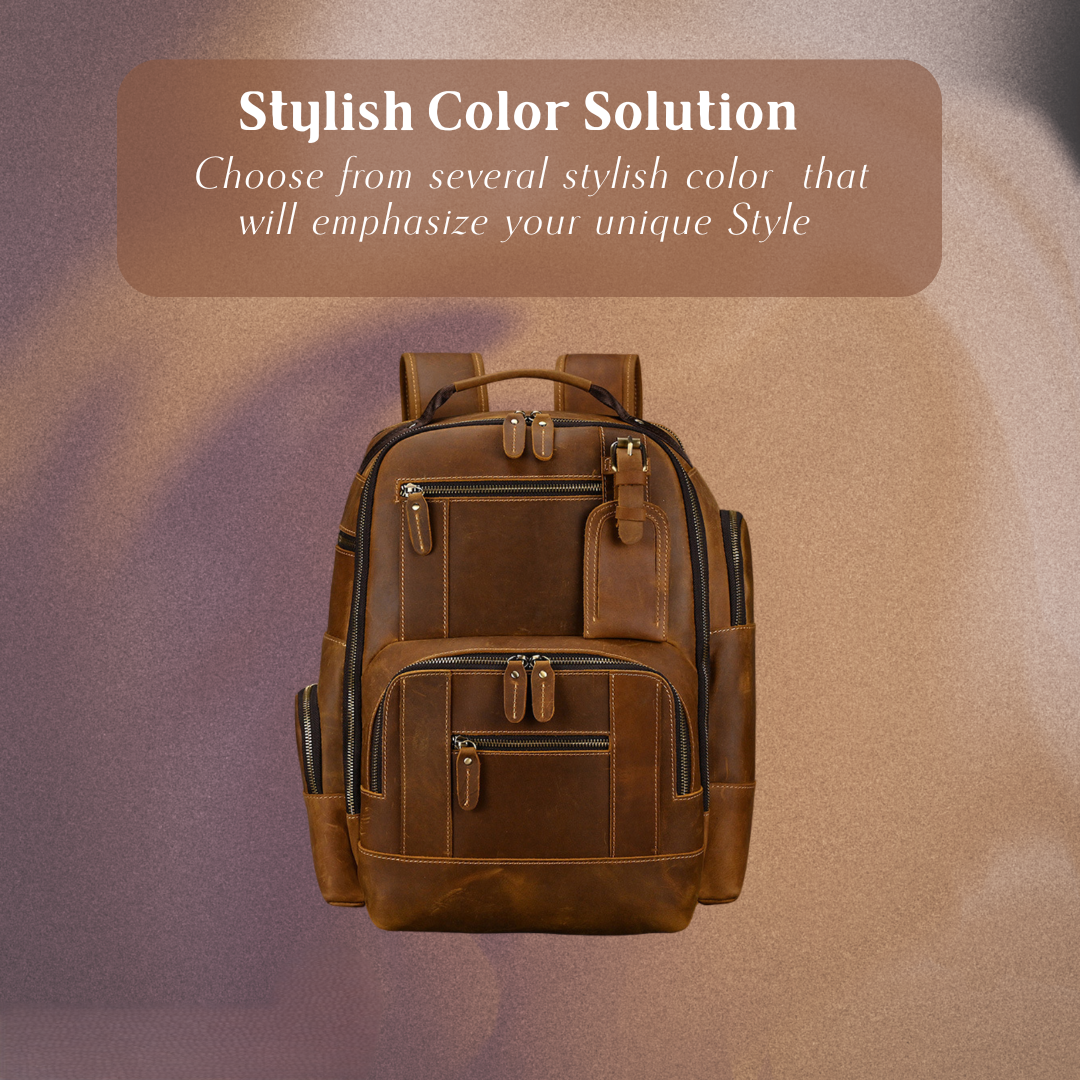 Nathan | Fashion Ample Leather | Backpack