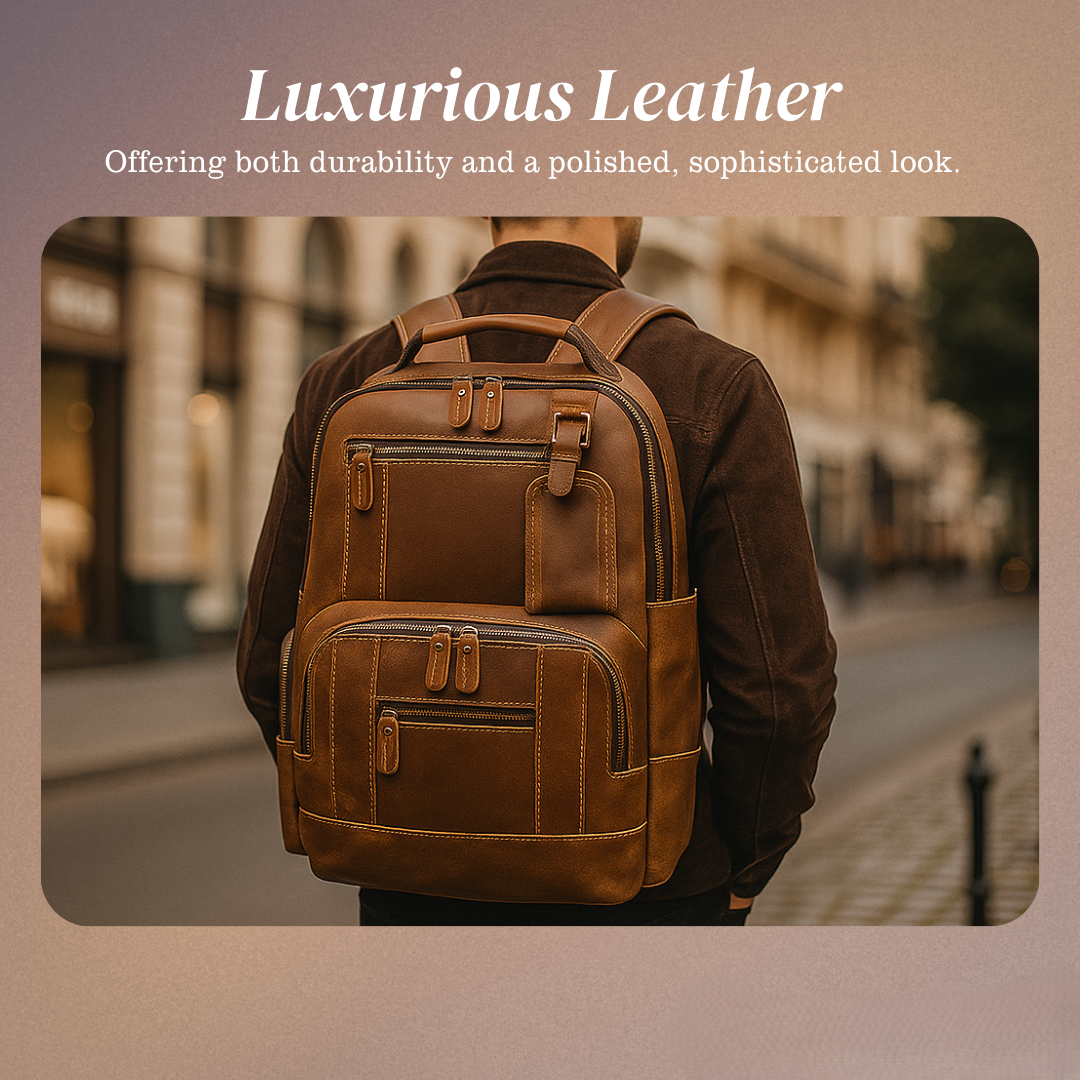 Nathan | Fashion Ample Leather | Backpack