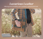 Kevin | Sturdy Canvas Leather | Messenger Bag