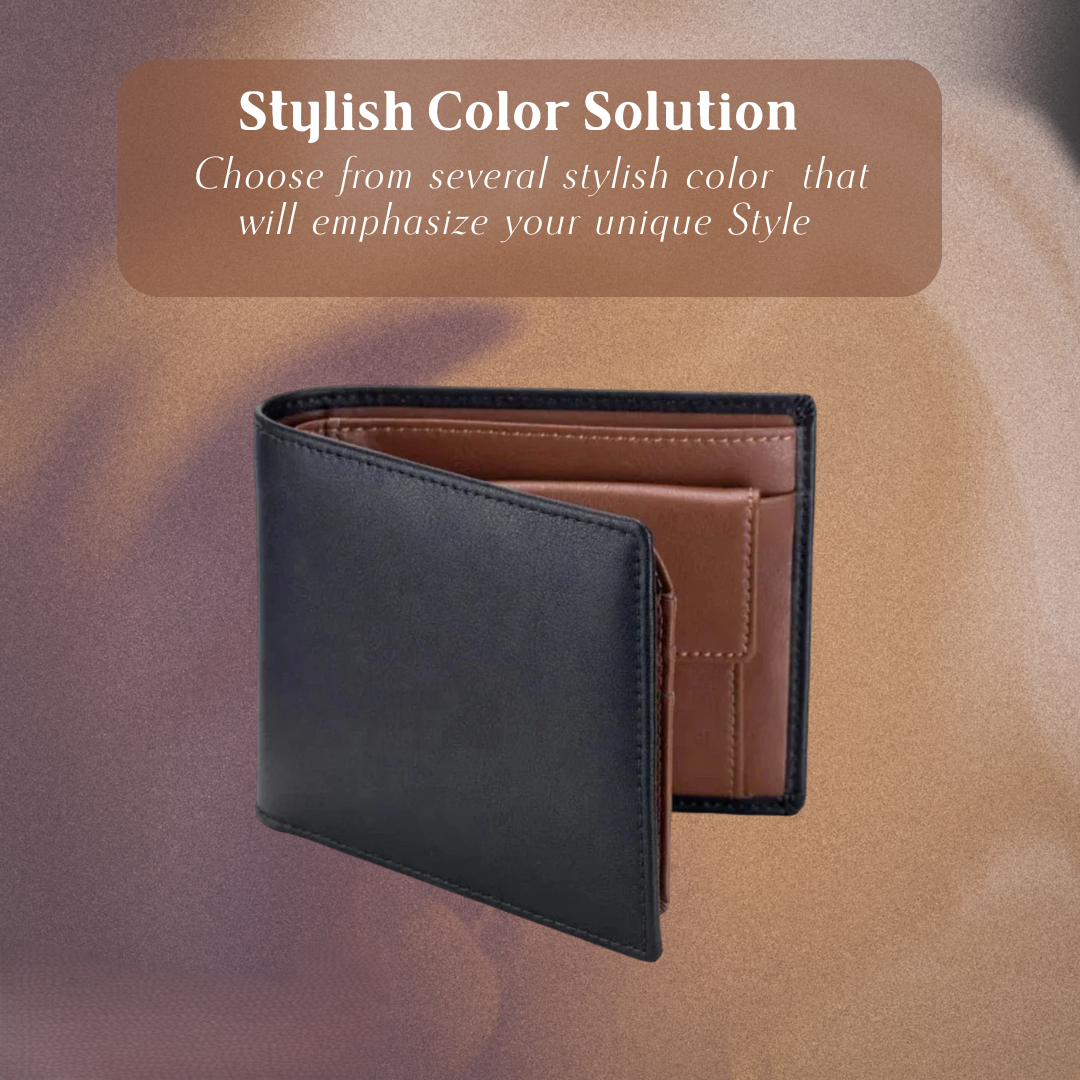 Sebastian | Two-Tone Leather Bifold | Wallet