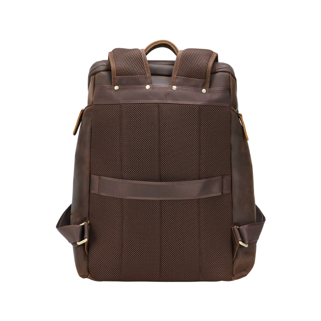 Laurent | Classic Leather with Front Pocket | Backpack