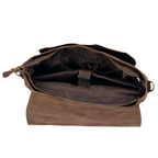 Clark | Vintage Waxed Canvas Leather Straps | Messenger bag