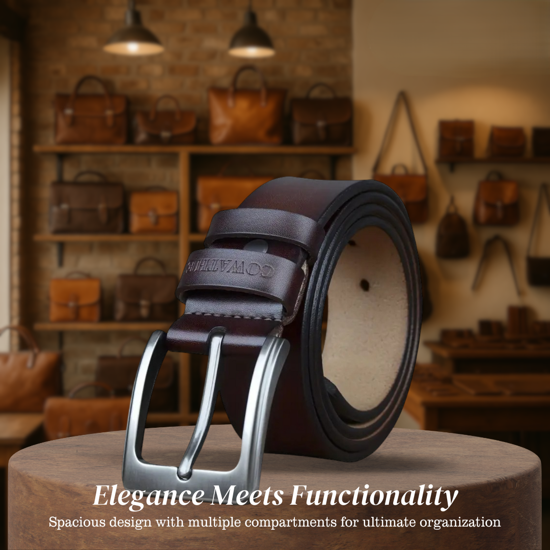 Noah | Vintage Belt with Square Pin Buckle