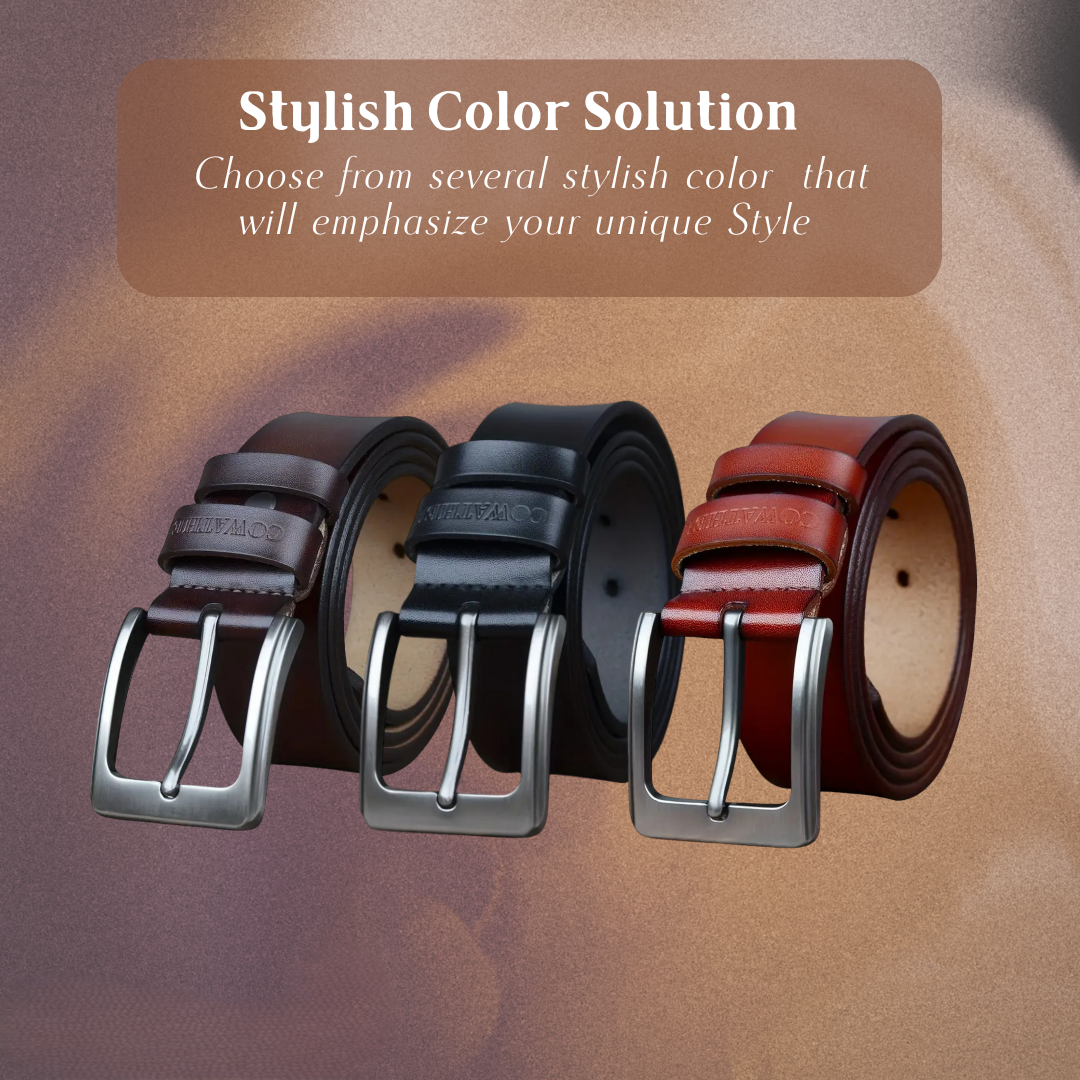 Noah | Vintage Belt with Square Pin Buckle