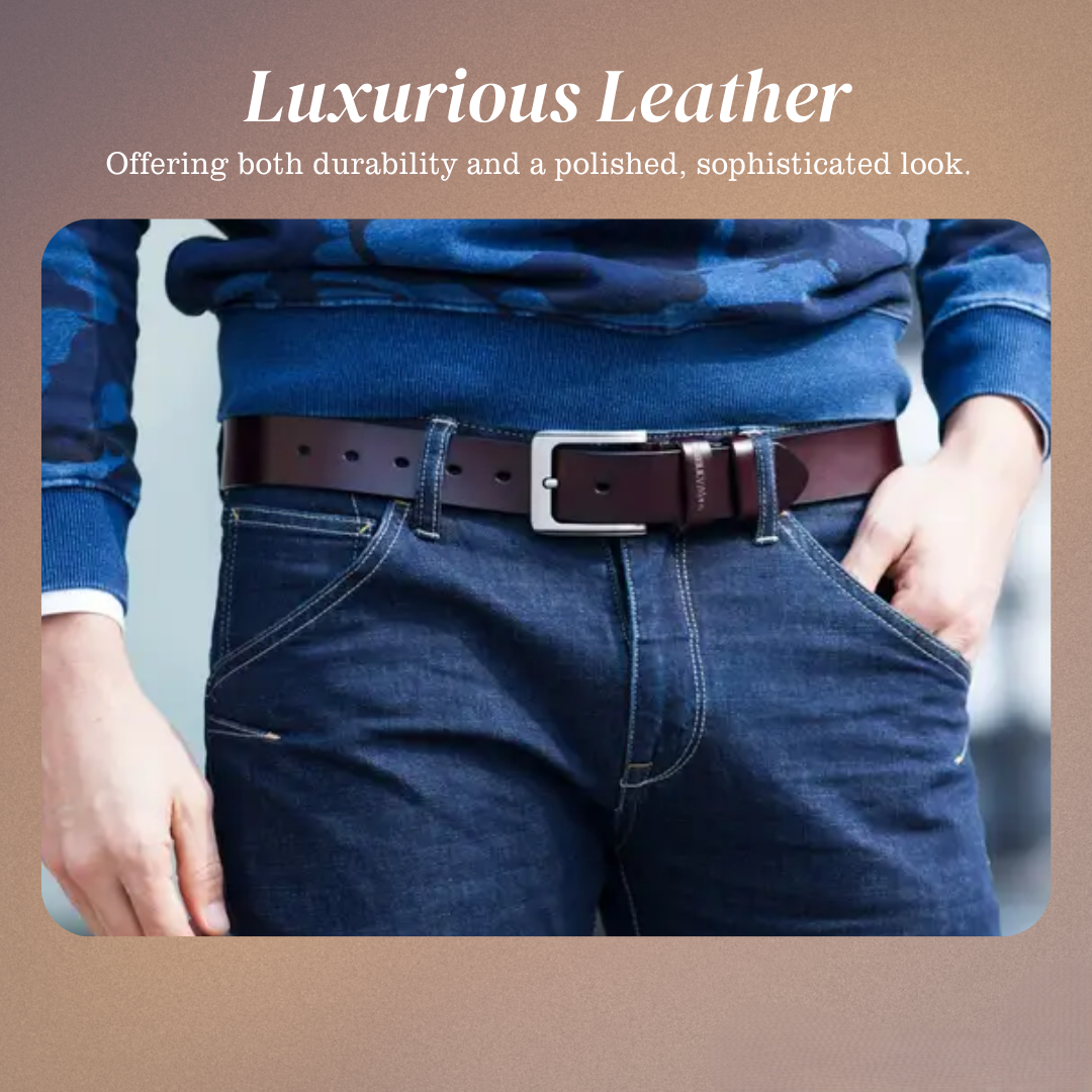 Noah | Vintage Belt with Square Pin Buckle