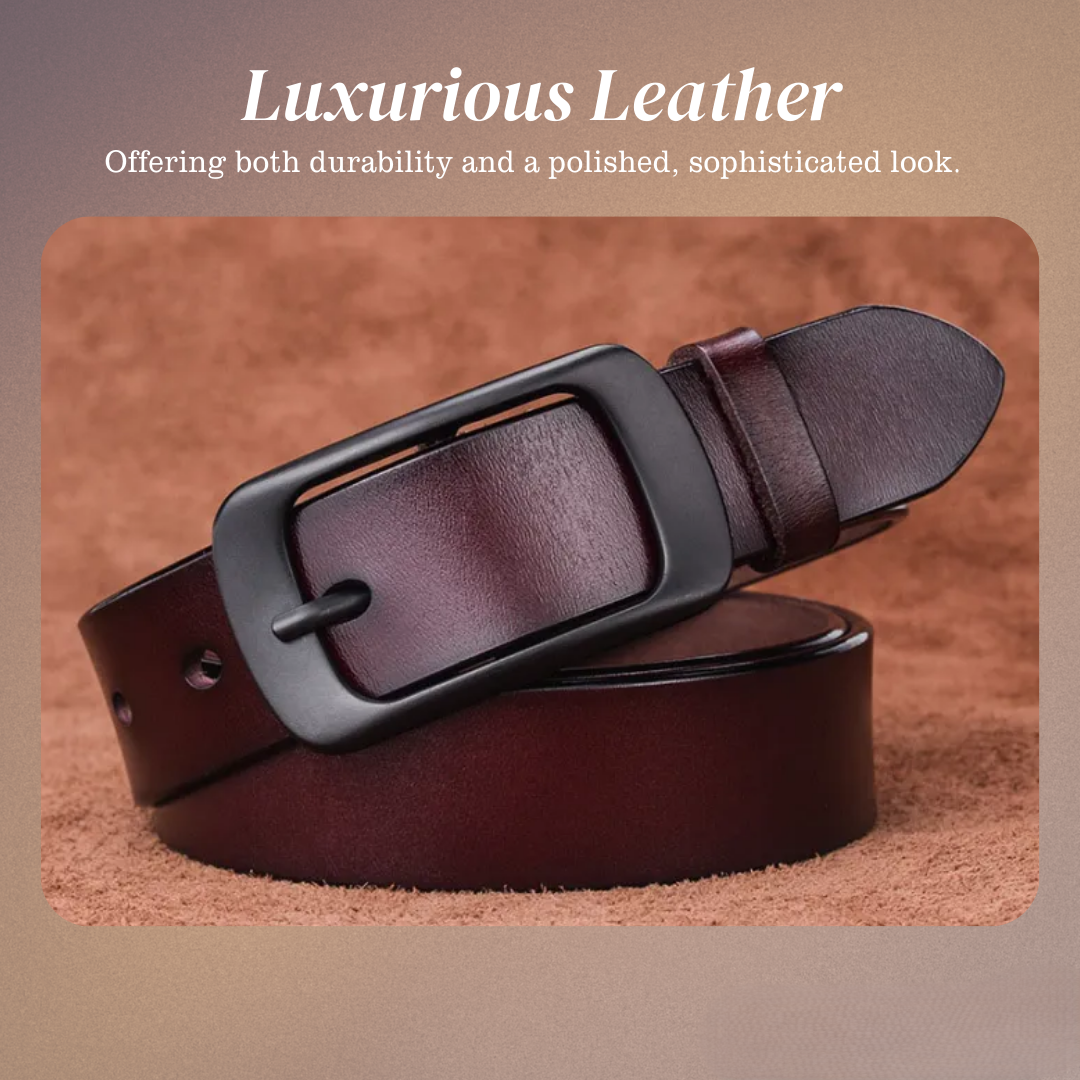 Milan | Everyday Belt with Square Alloy Buckle