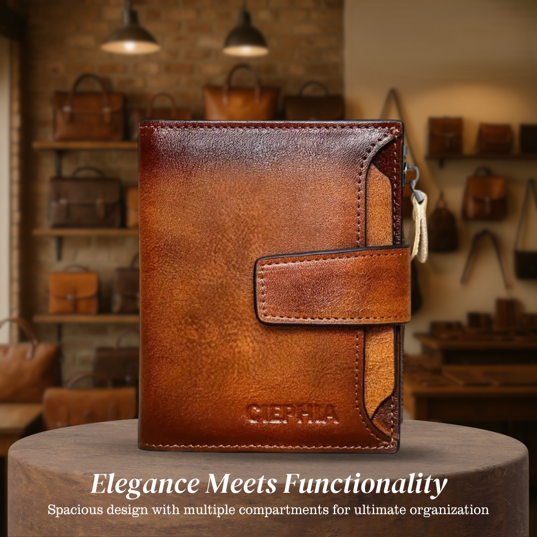 Callum | Vintage Leather RFID Duo-fold Wallet