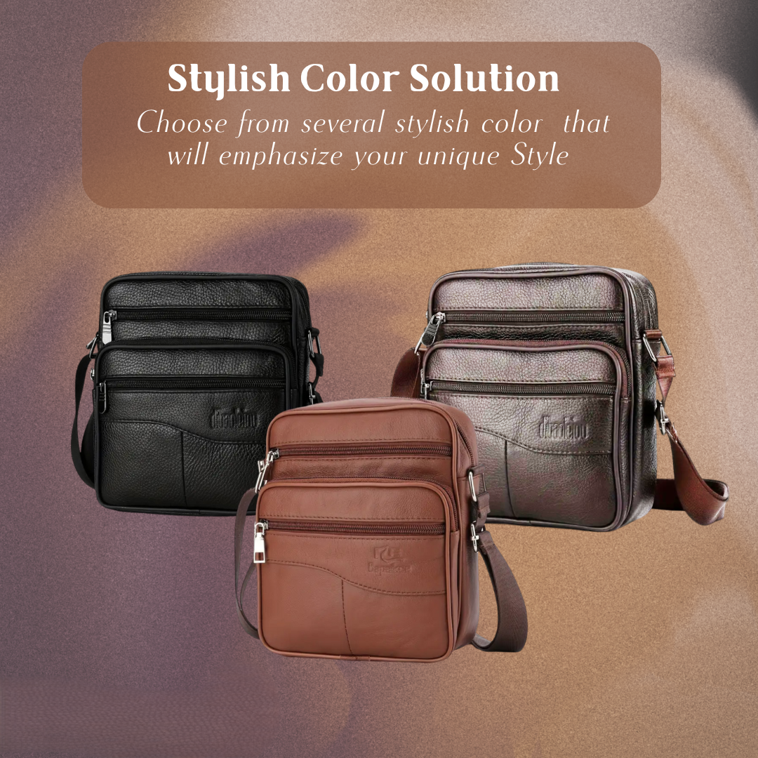 Arlo | Leather Multifunctional Shoulder Bag for Men