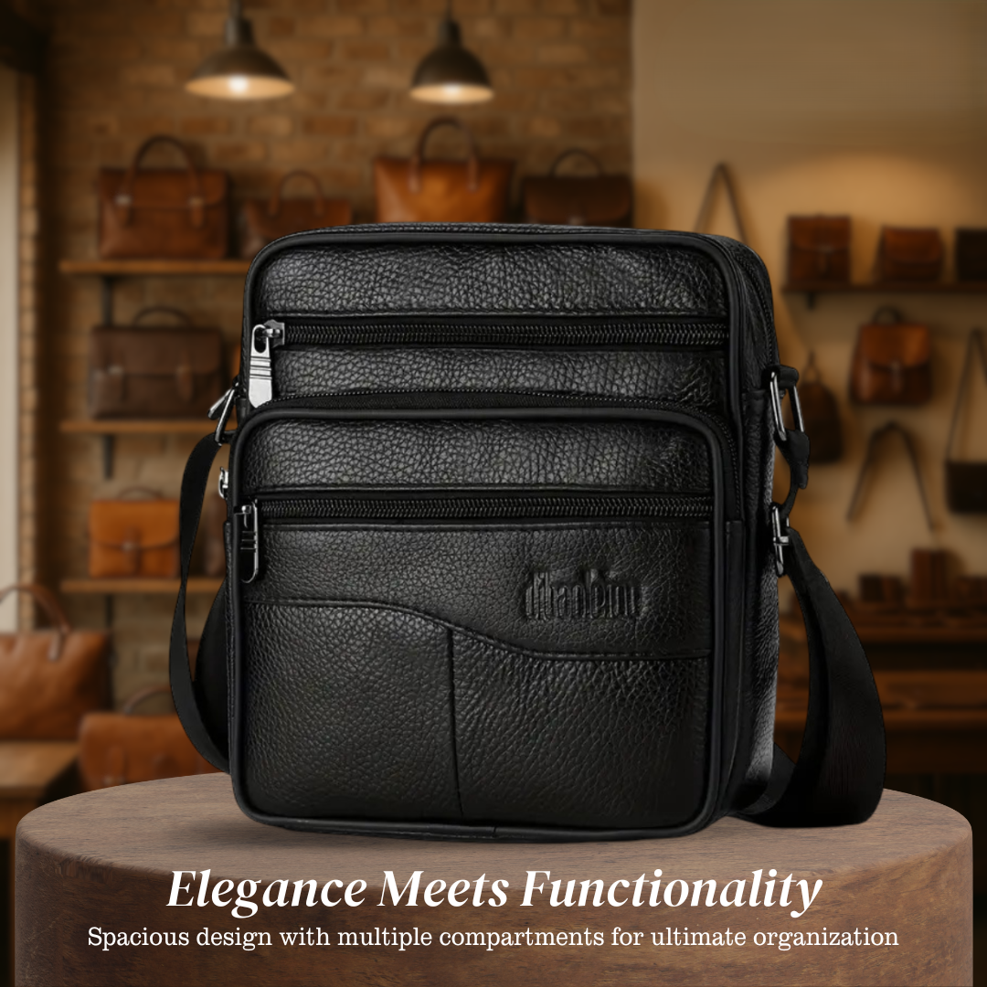 Arlo | Leather Multifunctional Shoulder Bag for Men