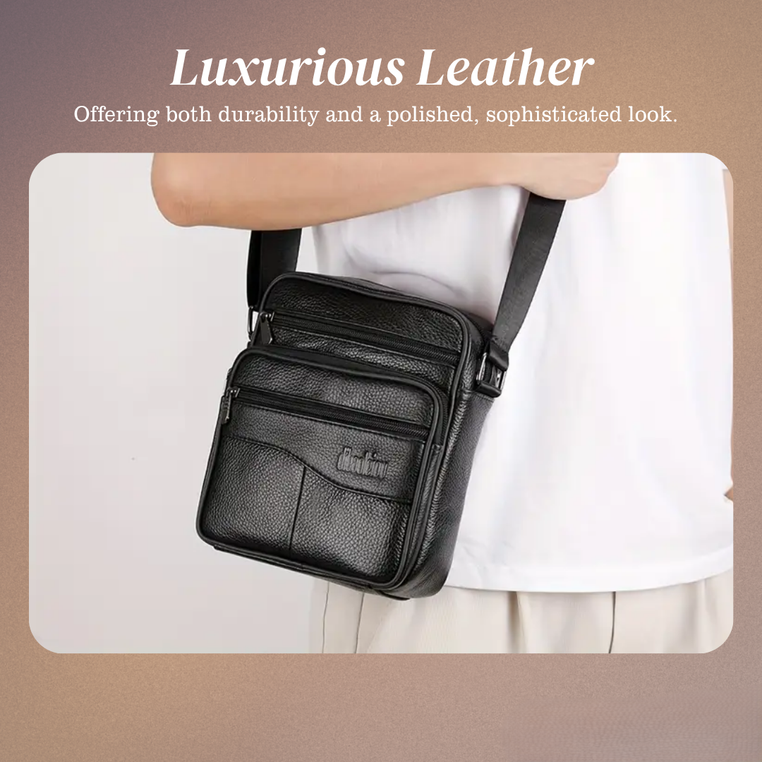 Arlo | Leather Multifunctional Shoulder Bag for Men