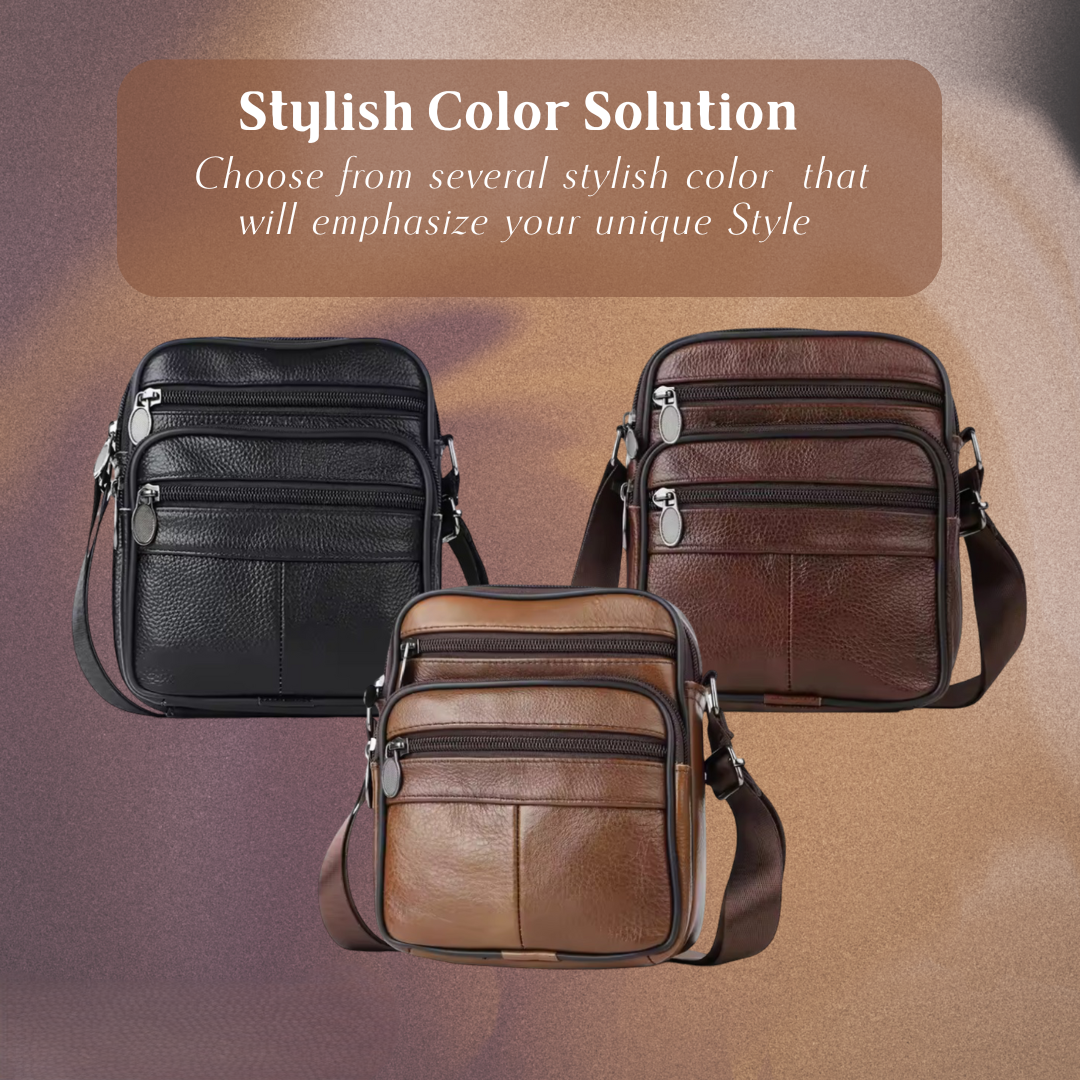 Griffin | Leather Business Crossbody Bag for Men