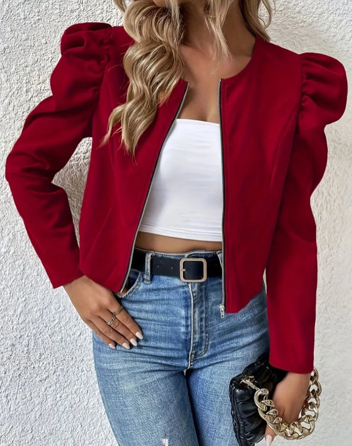 Léa – Women's puff-sleeved jacket
