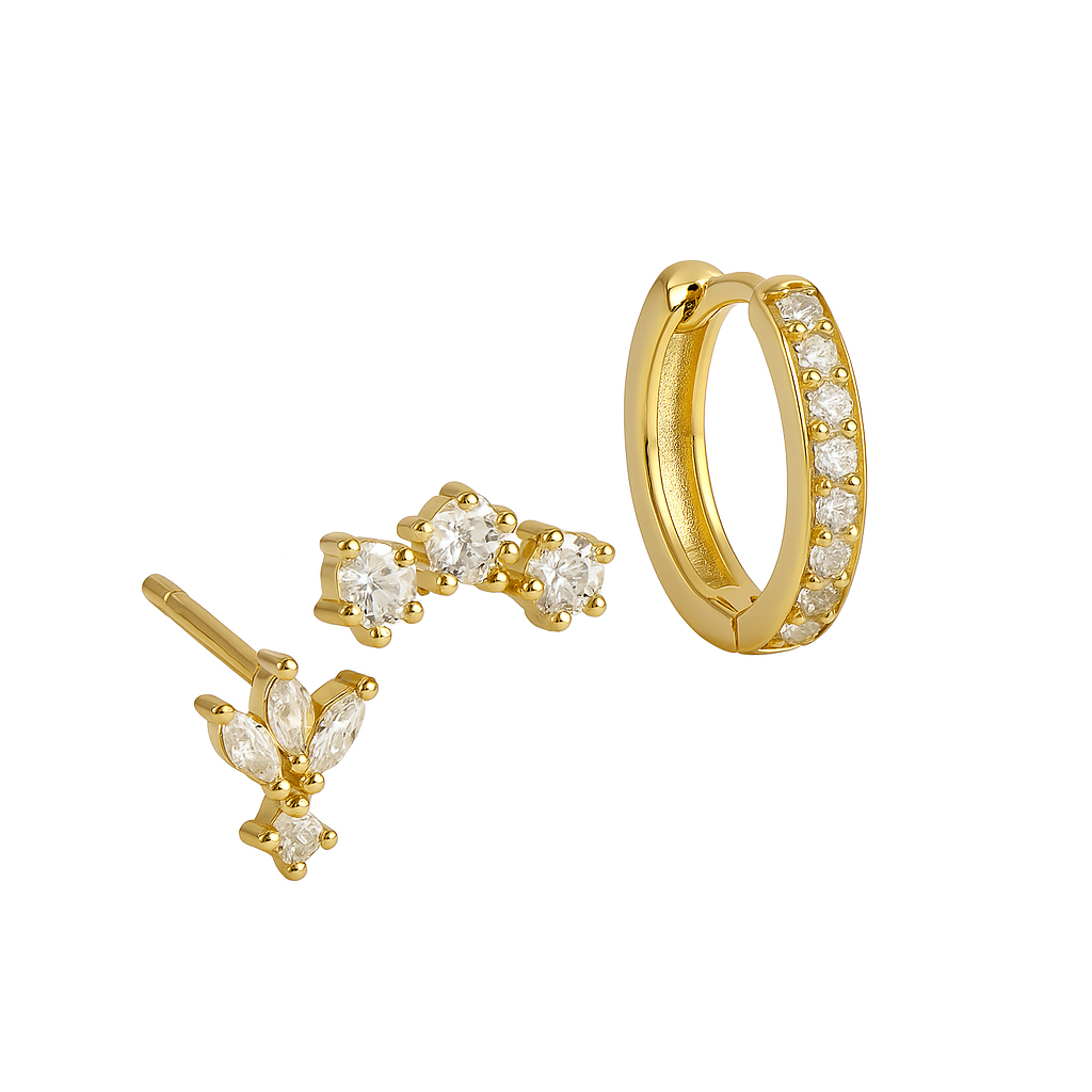 Trio Mila Essentials Earring | Gold