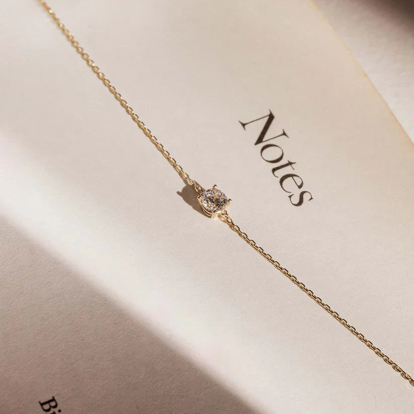 Cléa Moissanite Bracelet in Gold