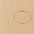 Cléa Moissanite Set in Gold