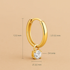 Larmes de Lune Earrings Set in Gold