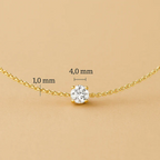 Cléa Moissanite Set in Gold