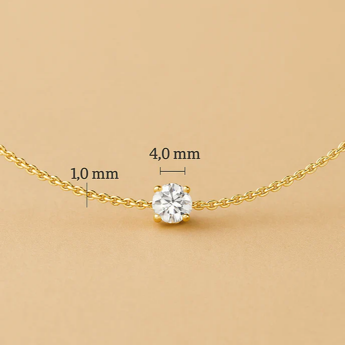 Cléa Moissanite Set in Gold